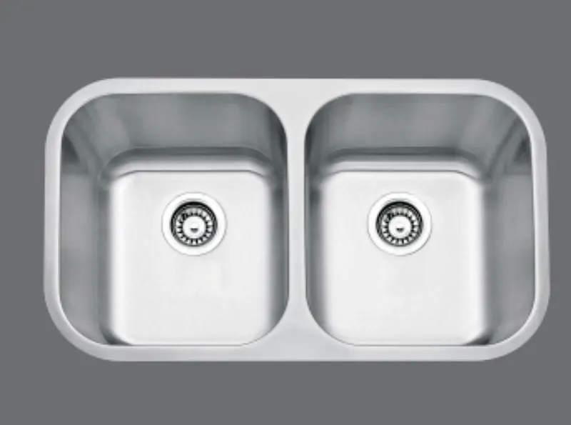 Double bowl stainless undermount sink