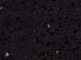 Sparkling Black quartz slab